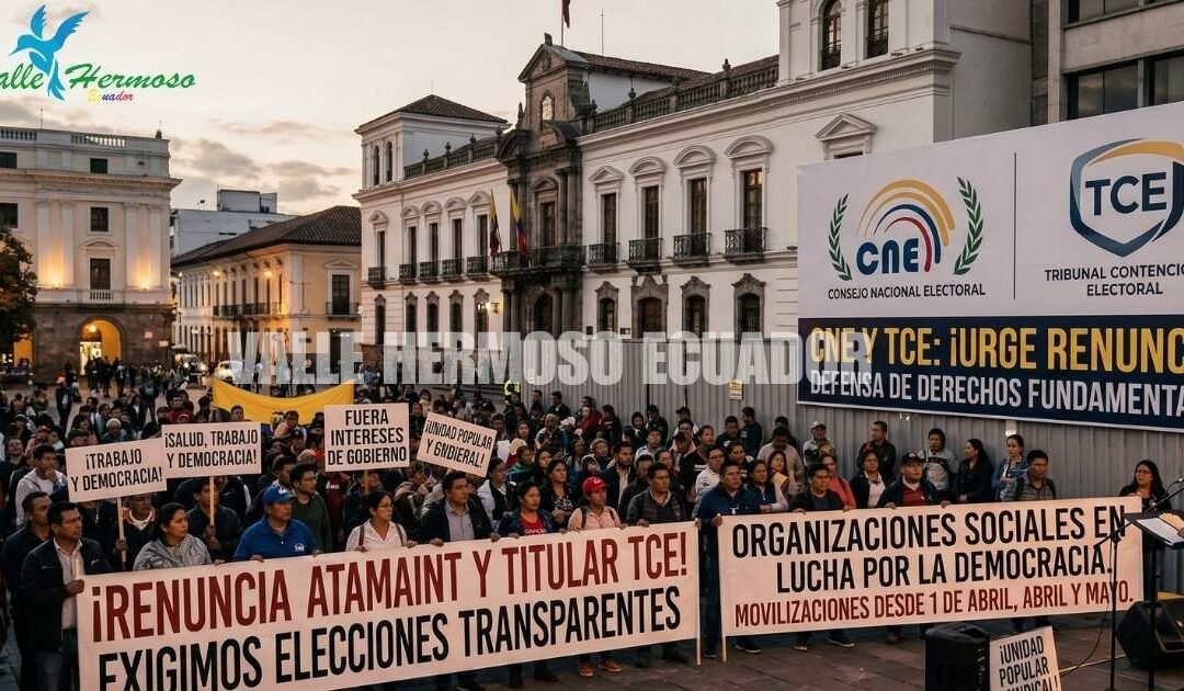 📢 ¡Atención! Cronograma de movilizaciones en defensa de la democracia
