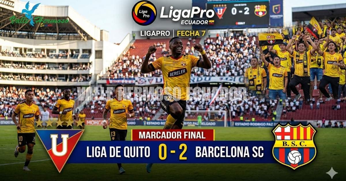 ¡Batacazo en Quito! Barcelona SC silencia el Rodrigo Paz y acecha el liderato