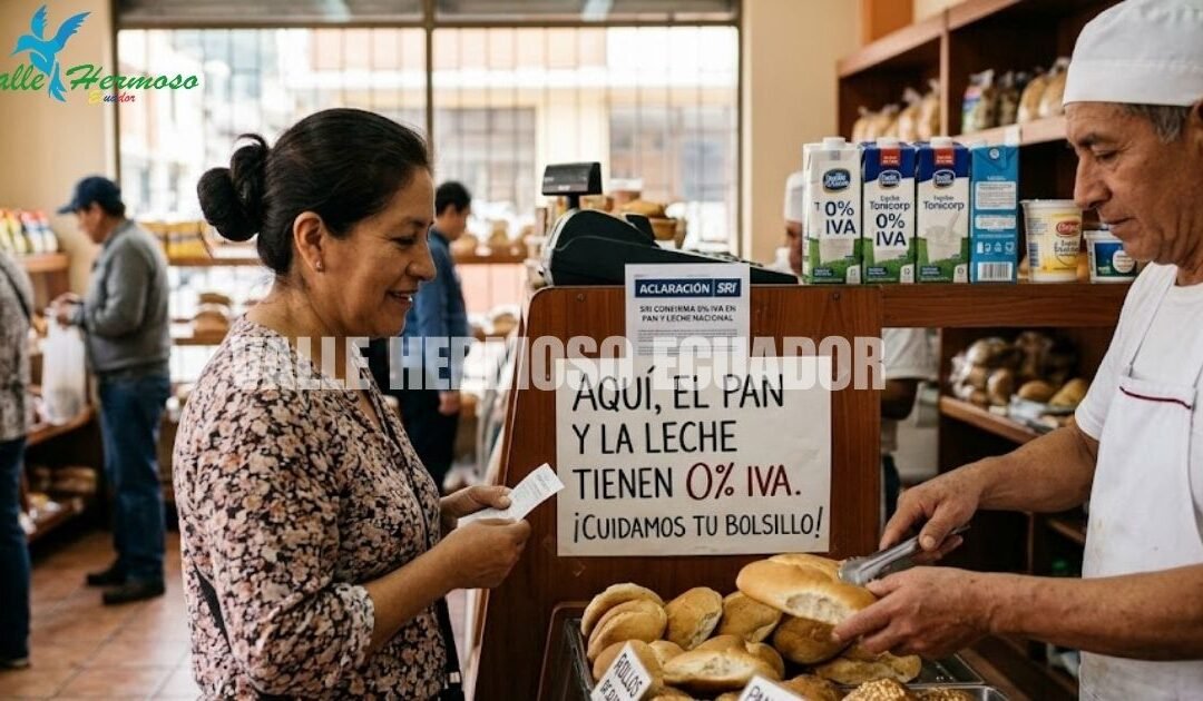 El SRI se retracta: tras críticas, aclara que el pan y la leche no pagarán 15% de IVA