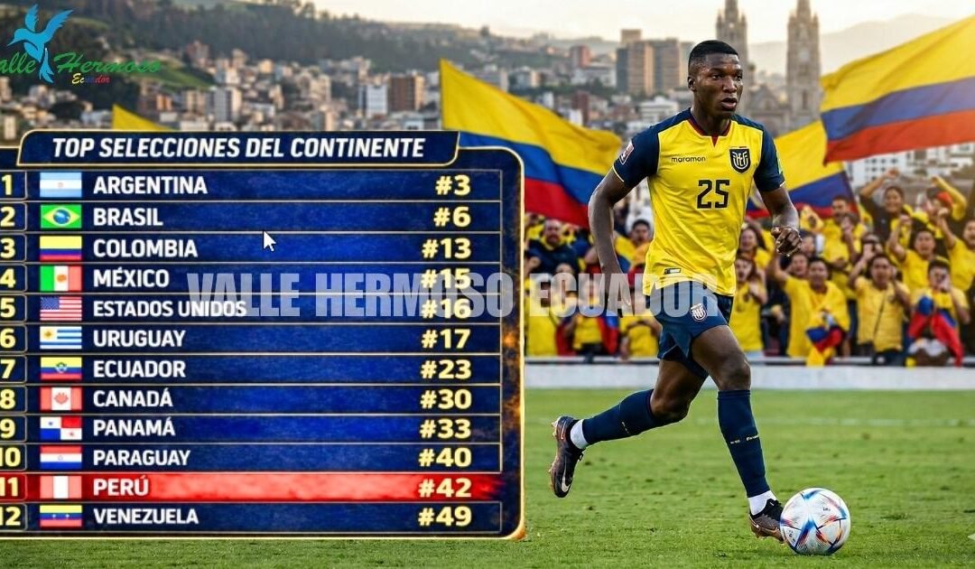 Ecuador en el Ranking FIFA