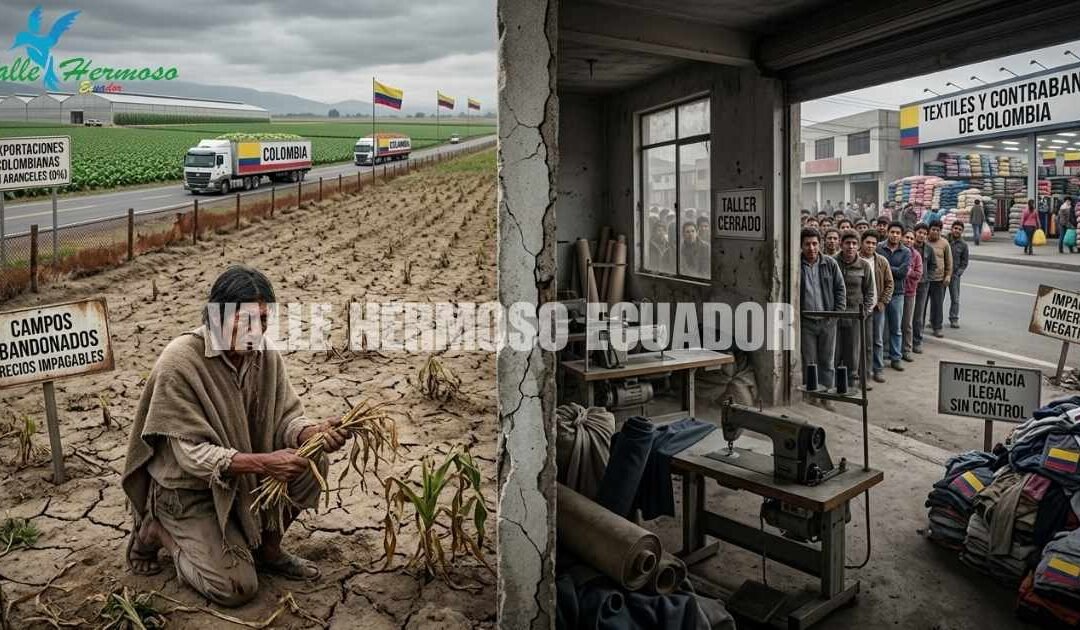 A que sectores afecta la «Guerra Comercial» que mantiene Ecuador con Colombia?