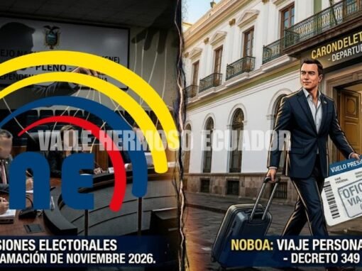 Noboa oficializa viaje personal a EE. UU. en medio de tensiones electorales